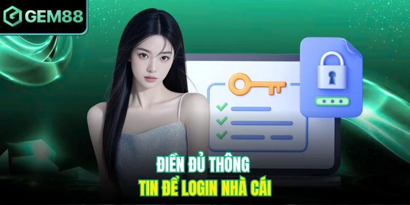 Điền đủ thông tin để login nhà cái