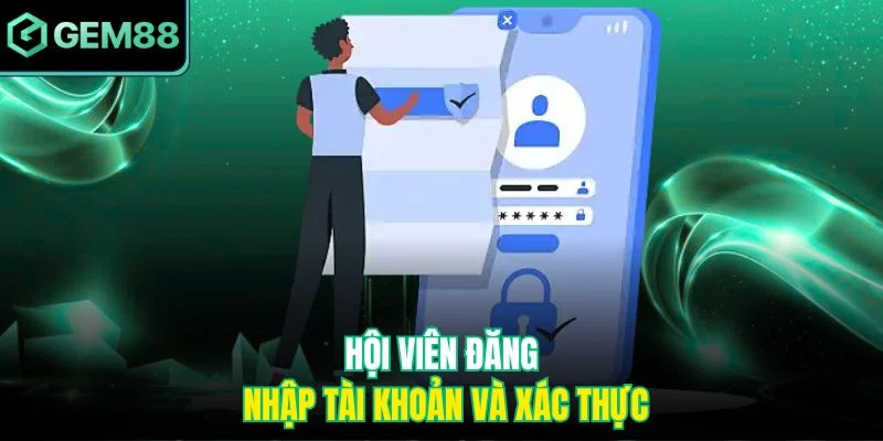 Hội viên đăng nhập tài khoản và xác thực
